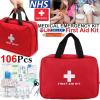 106 Piece First Aid Kit Medical Emergency Travel Home Car 