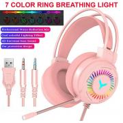 Wholesale M10 Gaming Headset Rgb Led Wired Headphones Stereo With Mic