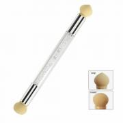 Wholesale White Nail Art Sponge Tool Glitter Powder Picking 2Way Brush