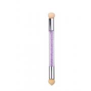 Wholesale Purple Nail Art Sponge Tool Glitter Powder Picking Brush