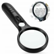Wholesale Black Handheld 45x Magnifier Reading Magnifying Glass 