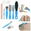 6pc Blue Pedicure Set Foot File Dry Hard Skin Callus Remover