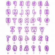 Wholesale 40pcs Cake Decorating Set Alphabet Letter And Number Mould
