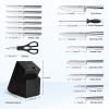 16 Pcs Kitchen Knife Knives Sets With Wooden Block Bbq