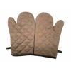 1 Pair Brown Kitchen Oven Gloves Mitts Kitchen Cooking Pot