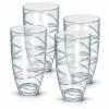 Pack Of 4 Plastic Tumbler Glasses Deluxe Drinking Glasses wholesale home supplies
