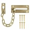 Brass Chain Front Door Restrictor Lock Latch Slide Catch