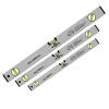 3 Pcs Silver Spirit Level Professional Builders Aluminium