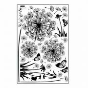 Wholesale Flying Dandelion Wall Stickers Flower Butterfly Wall Decal 