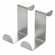 Wholesale Pack 10 Over Door Hook Stainless Steel Reversible Cupboard