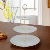 3 Tier Ceramic Cake Stand Afternoon Tea Wedding Party Plates home supplies wholesale