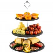 Wholesale 3 Tier Ceramic Cake Stand Afternoon Tea Wedding Party Plates