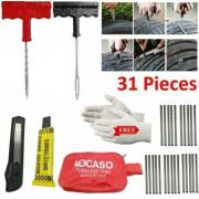 Wholesale 31 Pcs Emergency Tyre Tire Puncture Repair Kit Bicycle Car