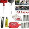 31 Pcs Emergency Tyre Tire Puncture Repair Kit Bicycle Car