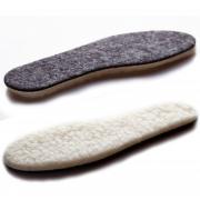 Wholesale UK 2.5 EU 35 Sheepskin Insoles Soft Warm Winter Thick Inner 