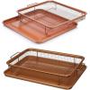 Perfectly Crisp Less Fat Nonstick Metal Oven Crisper Tray