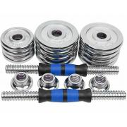 Wholesale Adjustable Dumbbells Barbell 20Kg Weights Set Chrome Cast