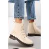 Faux Lace & Zip Fastening Mid Length Boots