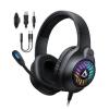 Xclio RGB Over-Ear Noise Cancelling Gaming Headset USB Black