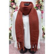 Wholesale Plain Soft Braids Tassel Scarves