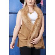Wholesale Plain Faux Fur Acrylic Vest