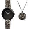 Sekonda Seksy Ladies Fashion Sparkle Bracelet Watch And Necklace Gift Set