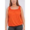 Plain Elasticated Gather Vest Top