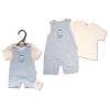 Premature Baby Boys 2 Pieces Dungaree Set - Cuddle Me clothing wholesale