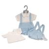 Baby Boys Short Romper Set With Suspenders