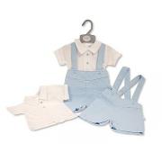 Wholesale Baby Boys Shorts Set With Suspenders