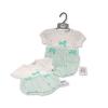 Baby Girls Short Romper With Lace And Bows