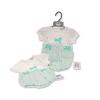 Baby Girls Short Romper with Lace and Bows