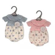 Wholesale Knitted Premature Baby Romper With Collar - Teddy