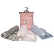 Wholesale Baby Velour Bubble Wrap With Satin Trim