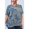 Floral Print Side Button Detail Cotton Top