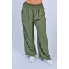 Plain Smocked High Waist Palazzo