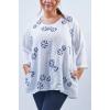 Floral Embroidery Pattern Pockets Top wholesale top wear