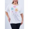 Tie Dye Daisy Flower Print Cotton Top