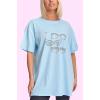 Diamante Glasses Pattern Cotton Top