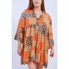 Paisley Print Button Up Flared Top