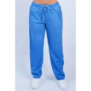 Wholesale Plain Side Stripe Back Pocket Cotton Trousers