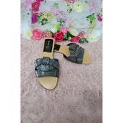 Wholesale Rhinestone Twist Strap Flat Slider