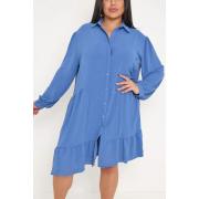 Wholesale Plain Button Up Tiered Shirt
