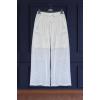 Plain Wide Leg Drawstring Pockets Linen Palazzo
