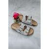 Diamante With Pearl Double Buckle Slider