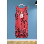 Wholesale Floral Print Layered Hem Cotton Dress