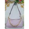 Leather Crescent Chain Shoulder Bag