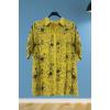 Embroidered Floral Pattern Button Up Cotton Shirt
