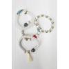 Multi Beads Tassel Stretch Bracelet