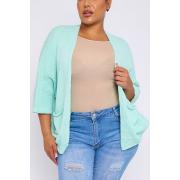 Wholesale Plain Crochet Pattern Open Front Cardigan